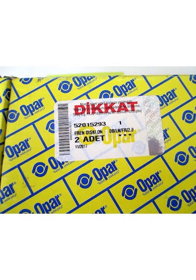 52015293 Fren Diski Ön Takım(2.Adet) Doblo-Linea-Fiorino-2,0 OPAR
