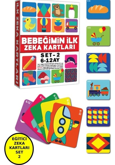 Bebeğimin Ilk Zeka Karti 6-12 Ay Set -2
