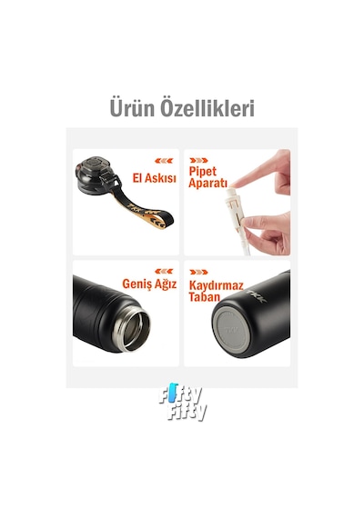 Tkk 500 Ml Çelik Termos Çift Kullanım Pipetli/rahat İçim -12/24 Sıcak-soğuk- Yalıtım -2022500ml 001