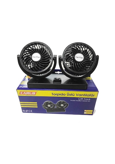 Hk Vantilatör 12V Torpido Üstü 2Li Fanlı Ayarlı (542309049)