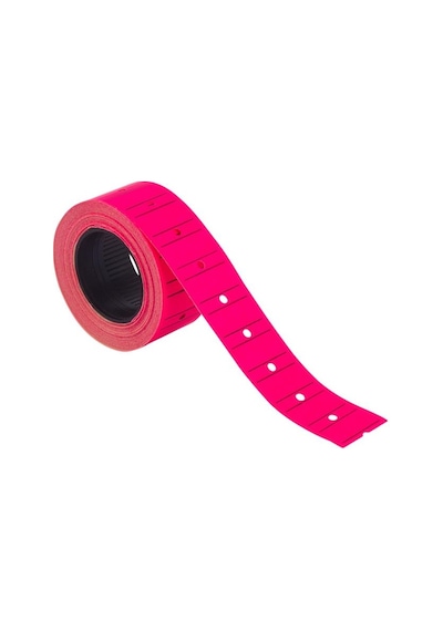 Kraf Motex Etiket Fosforlu Pembe - 12 Li Paket
