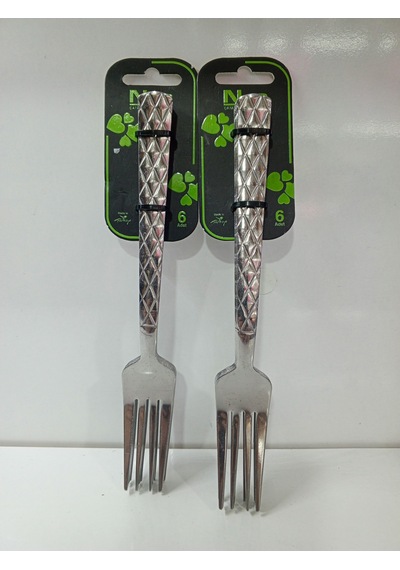 Metal Çatal 6 Lı 2 Paket