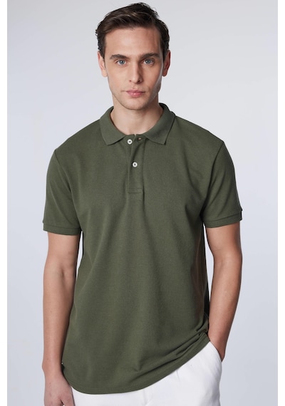 Tudors Erkek 5'li Paket Siyah-gri-beyaz-haki-bordo Slim Fit Dar Kesim Pamuklu Düz Pike Polo Yaka Tişört-32051 Çok Renkli