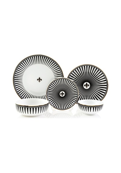 Zm Decor Siyah Aşk Tabak 28 Cm