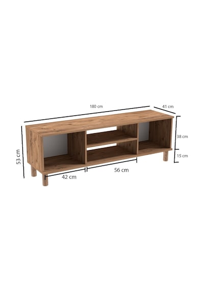 Bohem Tv Ünitesi 180 Cm Mdf N Kapak Çizgili N Kapak Çizgili