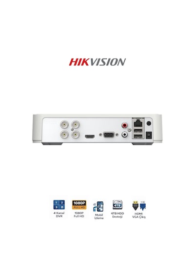 Ds-7104hghı-m1 4 Kanal Mini Dvr H.265+ Kayıt Cihazı