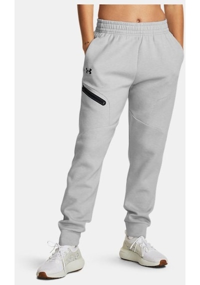 Kadın Ua Unstoppable Fleece Eşofman Altı 1379846-011 Gri - Siyah
