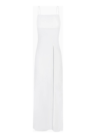 Because Of Alice Kadın Şeffaf Şifon Uzun Askılı Camisole Bluz Beyaz