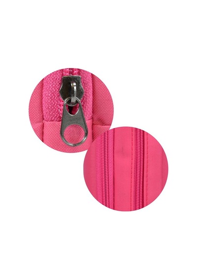 Tebag İki Gözlü Pembe Kalem Çantası Pembe