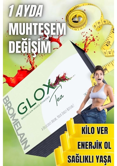 Glox Tea Bromelain  Düzenlemeye Yardımcı Bitkisel Çay 60'lı