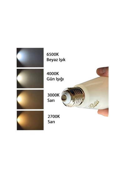 6 Adet Heka 6w 46w 3000k Sarı Işık E27 Duylu Soft Led St64 Filament Ampul Heka