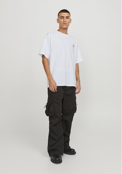 Jack & Jones Sirt Ve Gögüs Baskili Tisört - Triangle 12253435 Beyaz Yeşil Jack & Jones Sirt Ve Gögüs Baskili Tisört - Triangle 12253435 Beyaz Yeşil