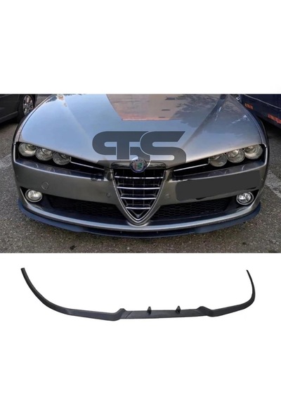 Alfa Romeo 159 Cupra R Uyumlu Ön Lip Mat Siyah Ön Tampon Lip