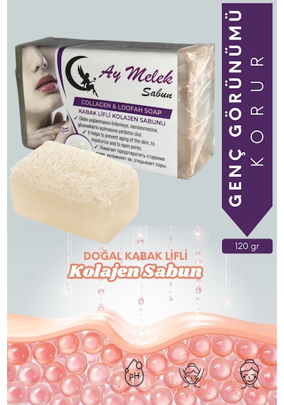 Kalojen Özlü Doğal Kabak Lifli Güzellik Sabunu Cilt   Etkili Diğer