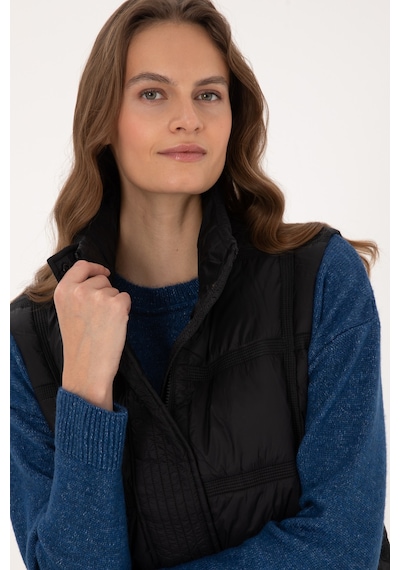 U.s. Polo Assn. Kadın Siyah Yelek Dokuma 50308632-vr046 Siyah