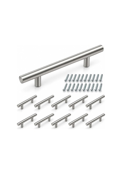Paslanmaz Metal Kulp, Inox Dolap Çekmece Mobilya Kulbu, Tv Ünitesi Yatak Odası Vestiyer Mutfak İçin 160 Mm, Adet, 10 Belirtilmemis