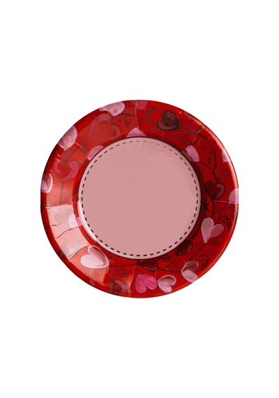 Love S Kağıt Tabak 21 Cm 12'li Paket Beyaz