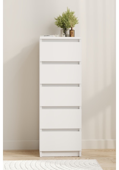 Aeka Ae-3036 Defne Beyaz 5 Çekmeceli Dar Şifonyer Yatak Odası Çekmeceli Dolap Çok Amaçlı Düzenleyici 40 42 115 Cm Aeka Ae-3036 Defne Beyaz 5 Çekmeceli Dar Şifonyer Yatak Odası Çekmeceli Dolap Çok Amaçlı Düzenleyici 40 42 115 Cm