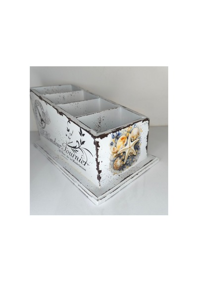 Kumandalık Düzenleyici 25cm 13cm 13cm Orta Sehpa Dekoru Ev Dekorasyon Ürünleri Mavi - 909307127