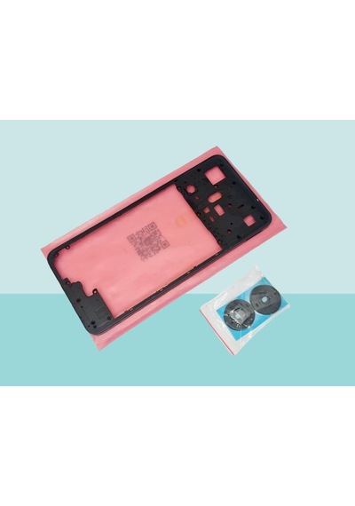 Tkgz - Oppo Realme C55 Full Kasa Arka Kapak Batarya Kapağı - Siyah Çok Renkli