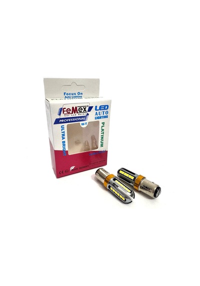 Femex Platinum P21w Beyaz Non Direction 1157 Bay15d Çit Duy Led Ampul 3030chip 24smd