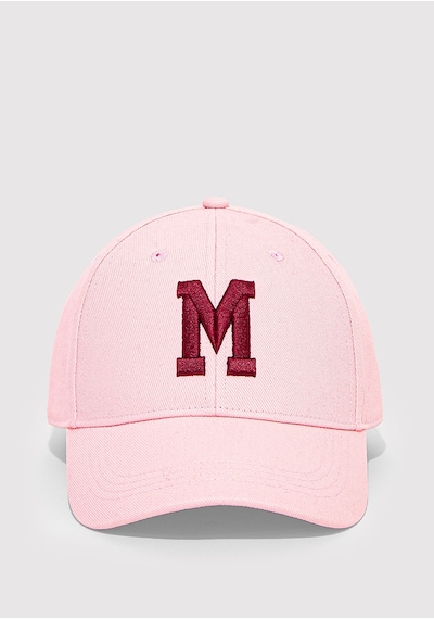 Mavi - M Logo Nakışlı Pembe Şapka 1912255-17865