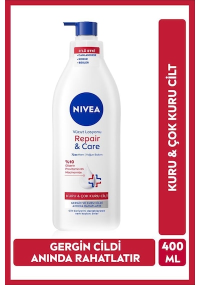 Q10 Sıkılaştırıcı Vücut Losyonu 250ml Ve Repair&care Nemlendirici Losyon 400ml, Rahatlatıcı