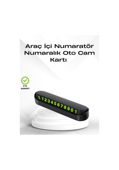 Fosforlu Işıltı İle Araç İçi Telefon Numaratörü Güvenli Parkın Anahtar - Hs08374157-6