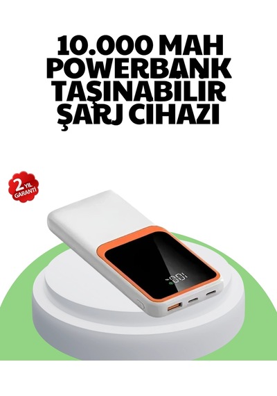 10000 Mah Hızlı Şarj Destekli Powerbank Hafif, Kompakt Ve Güvenli 18.000 Mah