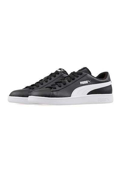 Puma Smash V2 L Siyah Kadın Sneaker Siyah - Beyaz