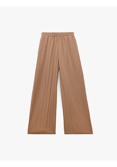 Koton Dokulu Viskon Kumaş Cepli Düz Geniş Paça Pantolon Kahverengi 5sak40452pw Kahve Kahverengi Koton Dokulu Viskon Kumaş Cepli Düz Geniş Paça Pantolon Kahverengi 5sak40452pw Kahve Kahverengi