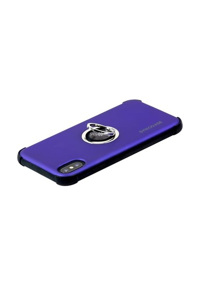 Iphone X Ve Xs İle Uyumlu Telefon Kılıfı Halka Tutucu Telefon Satandı Siyah Diğer