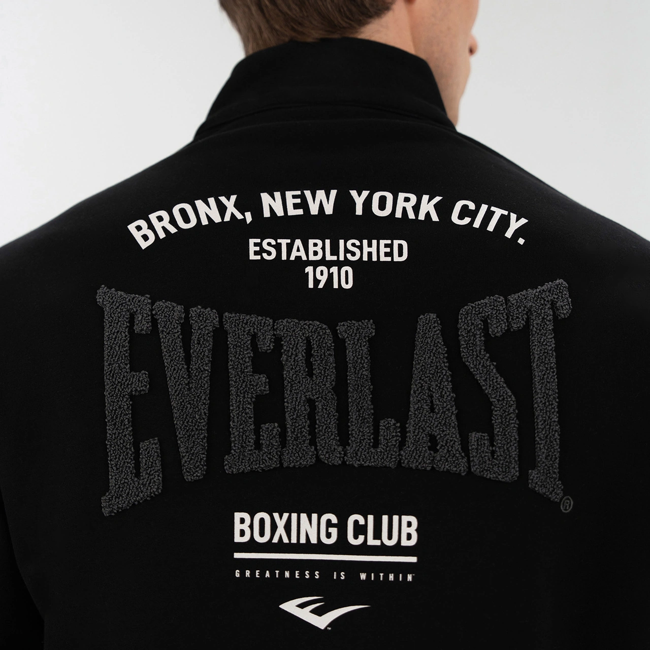 Everlast Bronx Nyc Yarım Fermuarlı Regular Erkek Siyah Sweatshirt Tm0104 Siyah