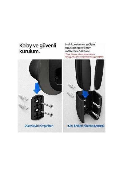 Spigen Tesla Şarj Cihazı Kablo Tutacağı Duvar Montaj Aksesuarı