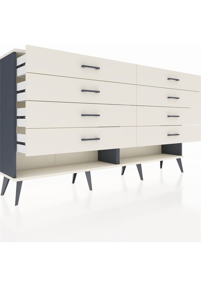 Arges Konsol 8 Çekmeceli 176x30x99 Antrasit-aytaşı Aytası/aytası - Antrasıt Arges Konsol 8 Çekmeceli 176x30x99 Antrasit-aytaşı Aytası/aytası - Antrasıt