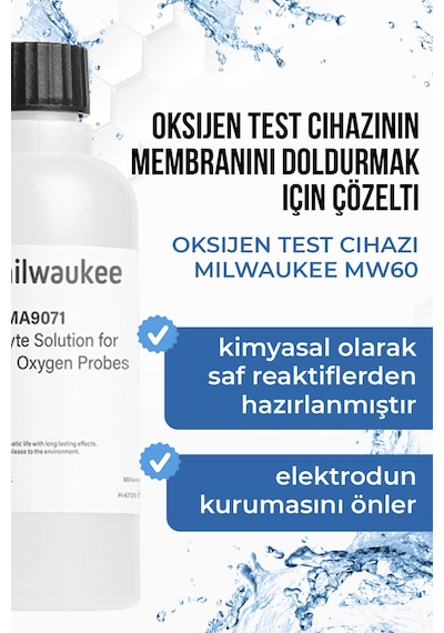 Milwaukee Ma9071 Oksijen Elektrolit Solüsyonu Do Prob Dolum Sıvısı