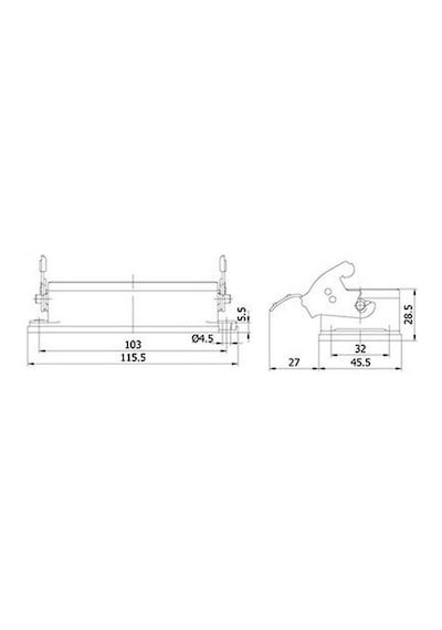 Mete Enerji 16x16a. Çoklu Makine Prizi Tek Metal Mandallı 403526s