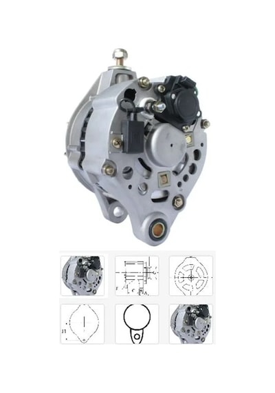 Alt Dınamo 12v 55a Rus Tıp Lada Samara 1,3 Nıva 1,5 86- Alt-976