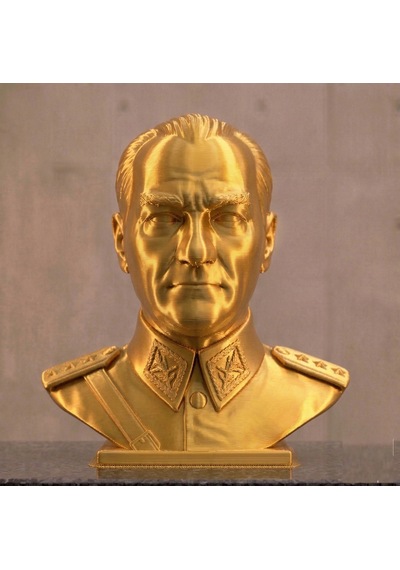 Klasik Ve Modern Çizgilerle 15 Cm Mustafa Kemal Atatürk Heykeli Masaüstü Hediyelik