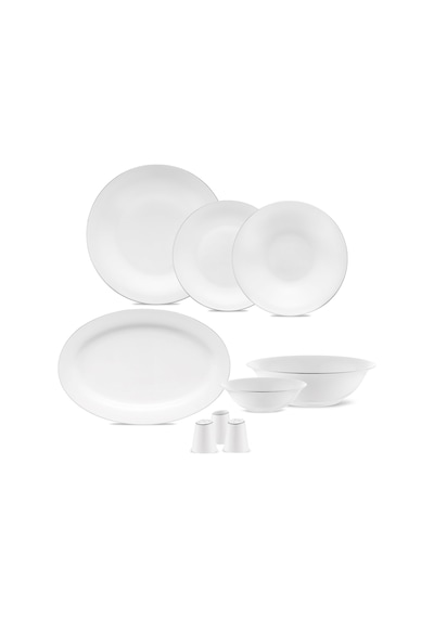 Jumbo Merlem 55 Parça 12 Kişilik Yemek Takımı Platin