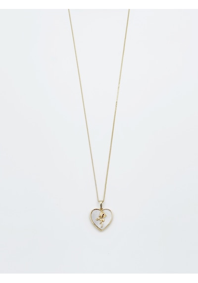 14k Gold Plated Special Rose Kolye Gold
