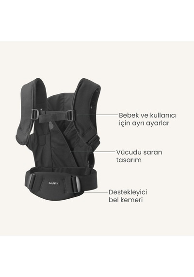 Babybjörn Kanguru Hold Mesh Black