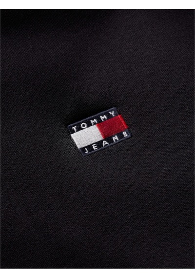 Tommy Hilfiger Tjm Reg Badge Crew Ext Erkek Siyah Sweatshirt - Dm0dm23607