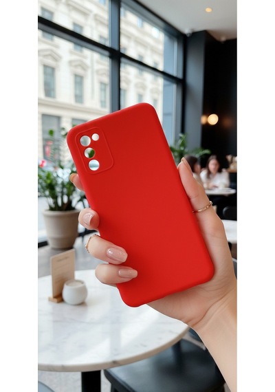 Samsung Galaxy A02s Uyumlu İçi Kadife Kamera Korumalı Renkli Silikon Kılıf
