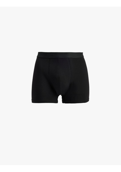 Koton Regular Fit Çizgili Pamuklu 3'lü Boxer Seti Siyah 6slm90030mk