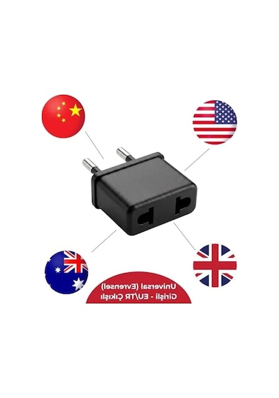 Priz Dönüştürücü Adaptör, Us/uk/au/cn To Eu/tr