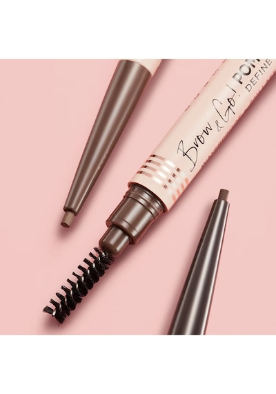 Eveline Cosmetics Brow & Go Eyebrow Vegan Kaş Pomad Kalemi Dark Brown