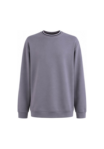 Trender Triko Ribana Gri Erkek Sweatshirt 2001