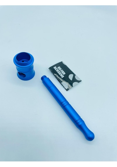 Alcan Metal Pipo 2 Parça Süzgeçli Pipo 10 CM