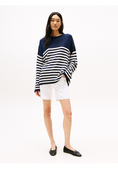 Tommy Hilfiger Dnm Straıght Short Rw Whıte Kadın Beyaz Şort - Ww0ww45924